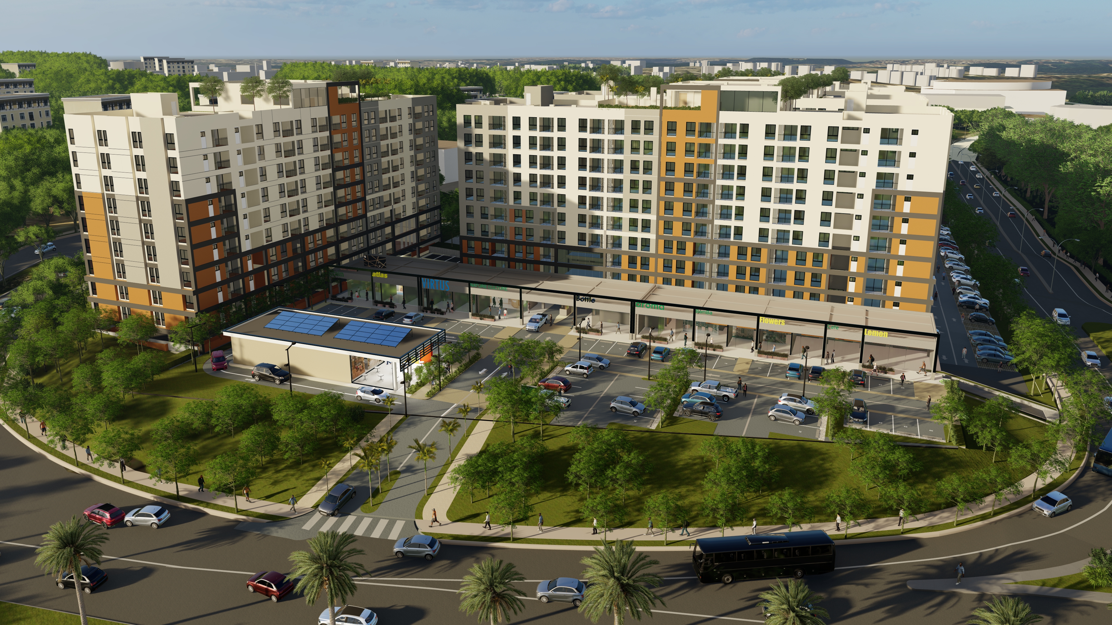 Apartamentos Modernos con Plaza Comercial y Piscina en la Av. Jacobo Majluta