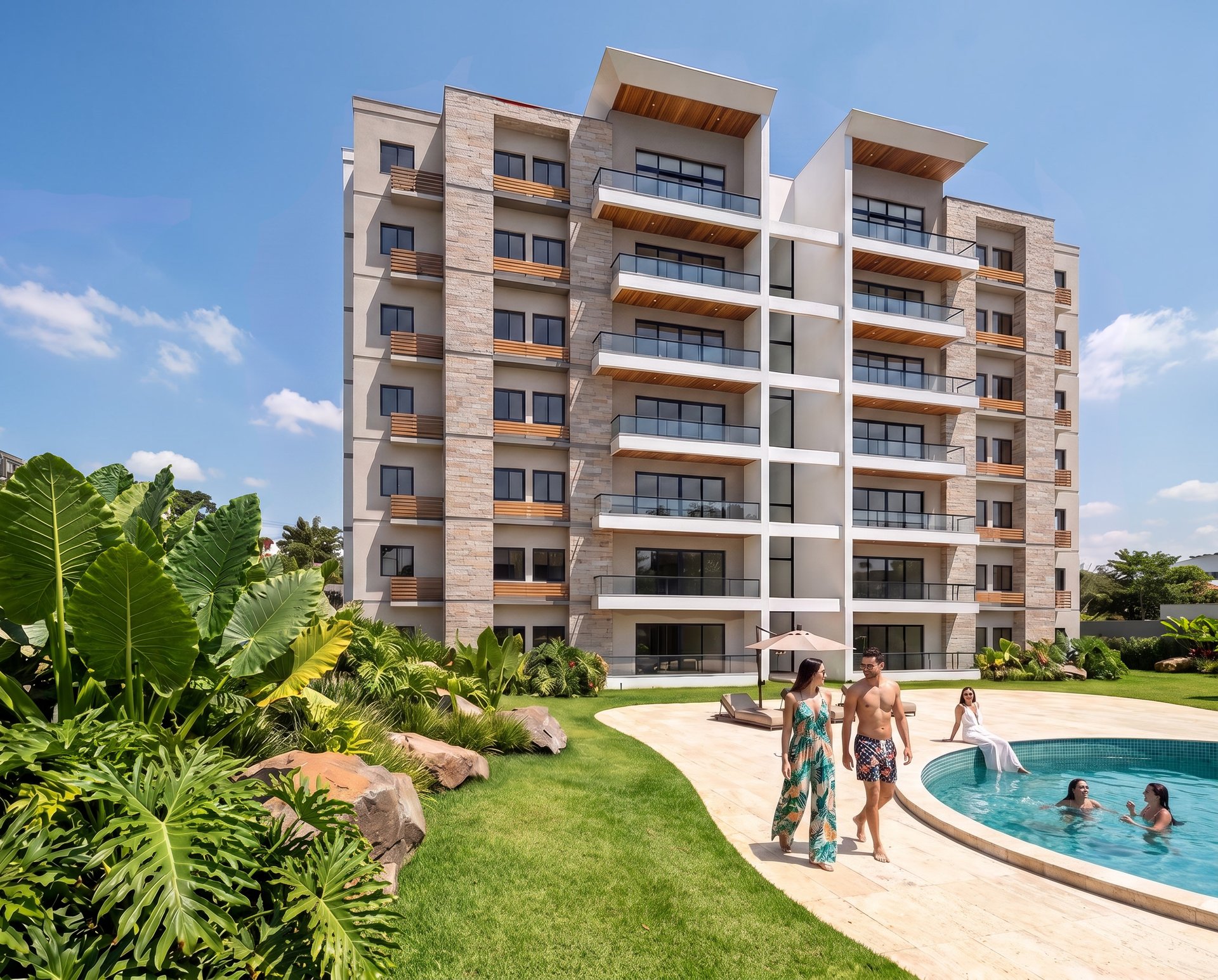 Apartamentos Modernos con Casa Club y Playa Artificial en Punta Cana